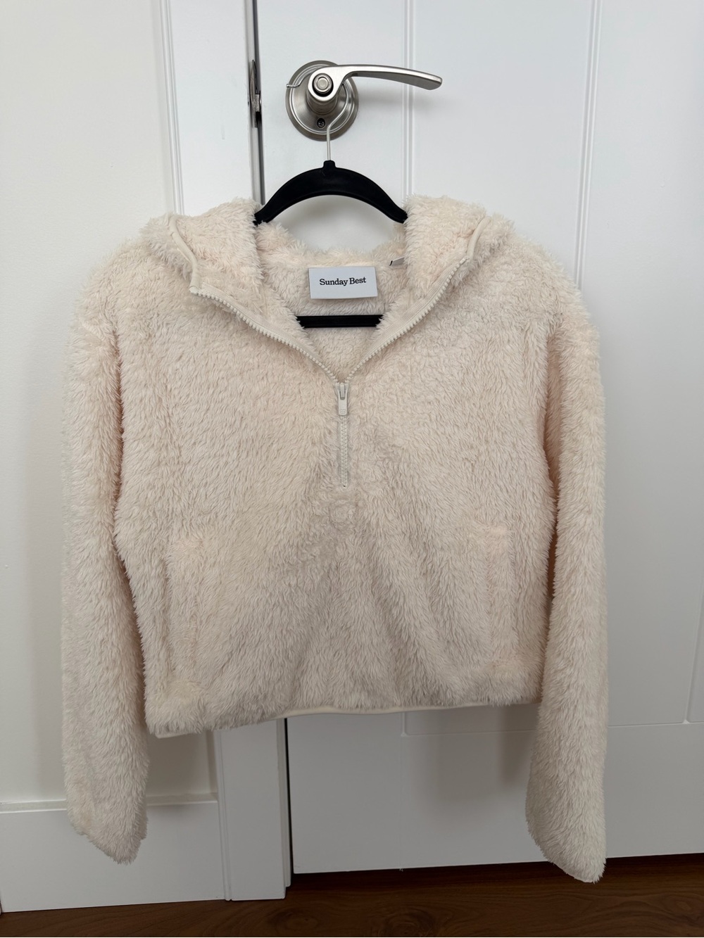 Aritzia Sunday Best Half-Zip Teddy Fleece Hoodie